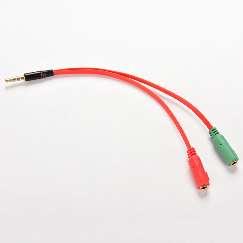 1 папа 2 Женский микрофон наушники Y сплиттер кабель адаптер разъем 3 5 мм стерео