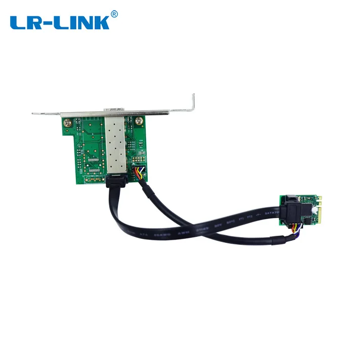 LR LINK m.2 lan Карта intel I210 чип gigabit ethernet SFP M.2 + E Интерфейсный порт сетевой карты|Сетевые