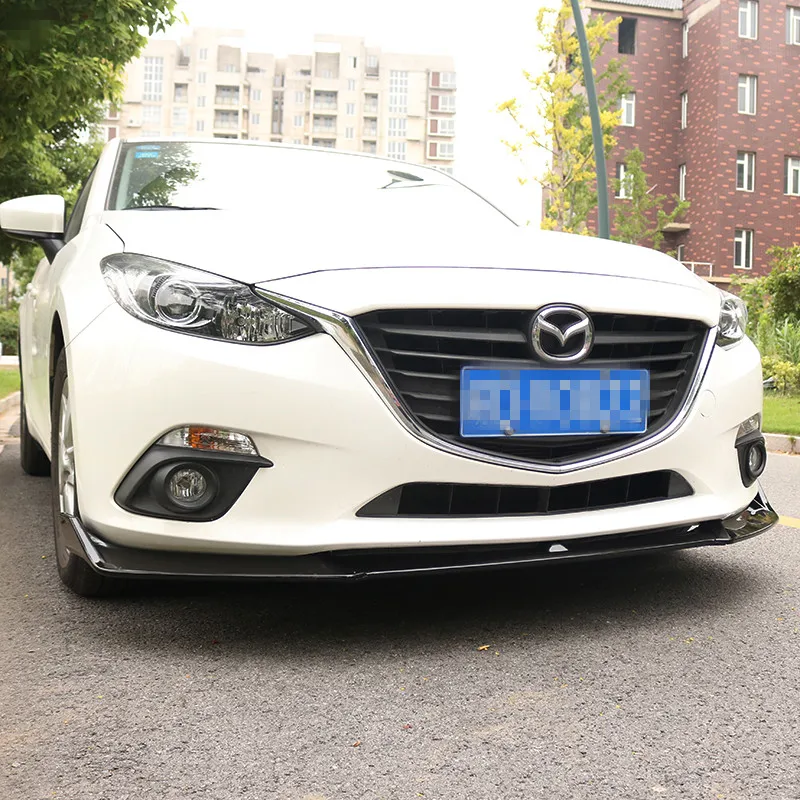 Защитный диффузор для переднего бампера Mazda 3 Axela 2014 2017 комплект кузова бамперы
