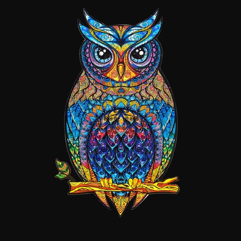 

Mysterious Owl Puzzle Wooden Toys Unique Gift for Adults Puzzle Interactive Game Parent-child Activity Educational Toys