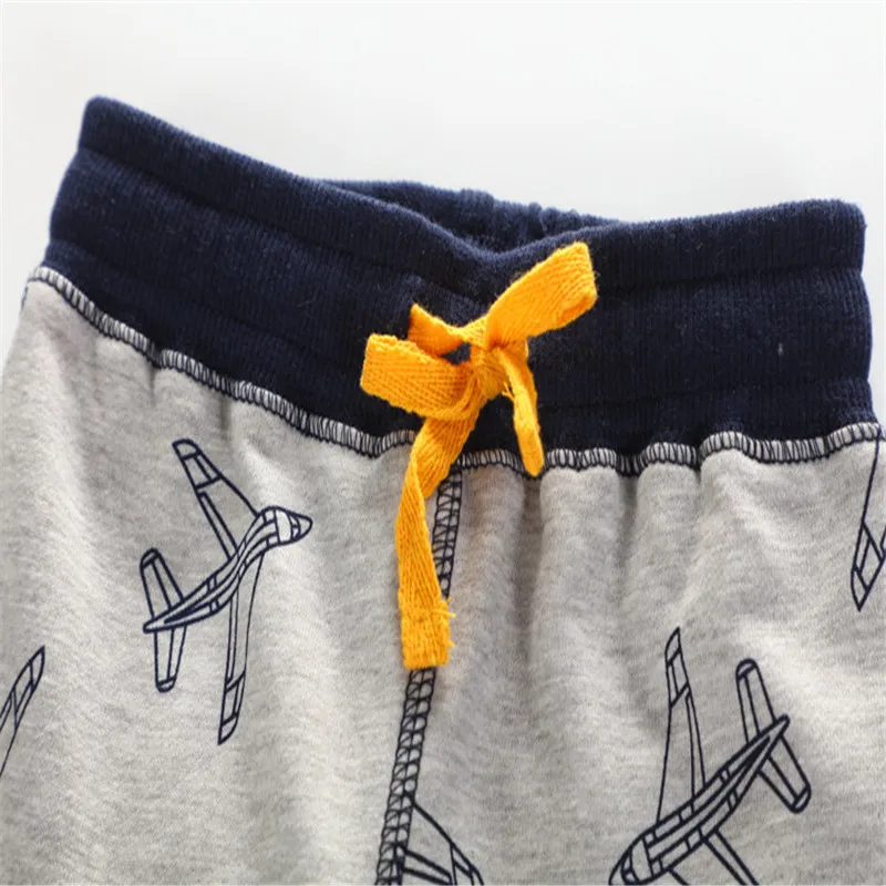 Jumping meters children sweatpants cotton aircrafts printed kids trousers pants boys girls sport fashion clothing for | Мать и ребенок