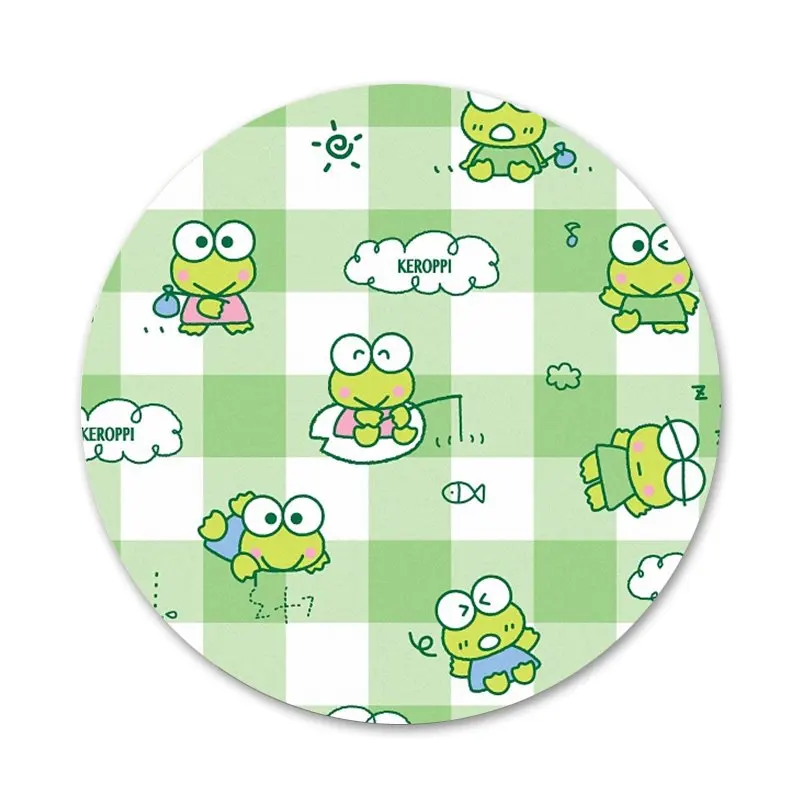

Cute green frog Keroppi Icons Pins Badge Decoration Brooches Metal Badges For Backpack Decoration
