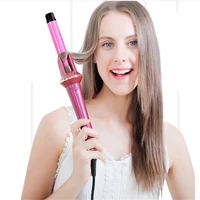 professional electric auto rotary curler wand simply automatic rotation curling iron barrel hairstyle beach wavy rotating roller