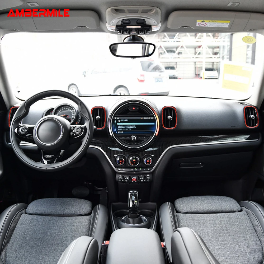 AMBERMILE углеродное волокно для Mini Cooper Countryman F60 аксессуары внутренняя отделка