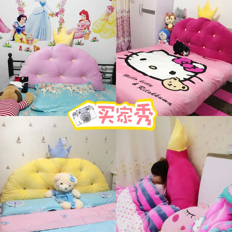 Корейская корона прикроватная Подушка Принцесса Чистая красная Детская большая