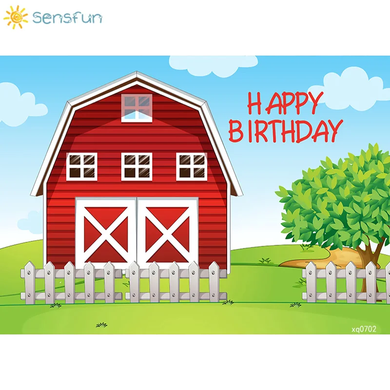 Задний фон на тему фермы Sensfun для детской фотосъемки день рождения реквизит