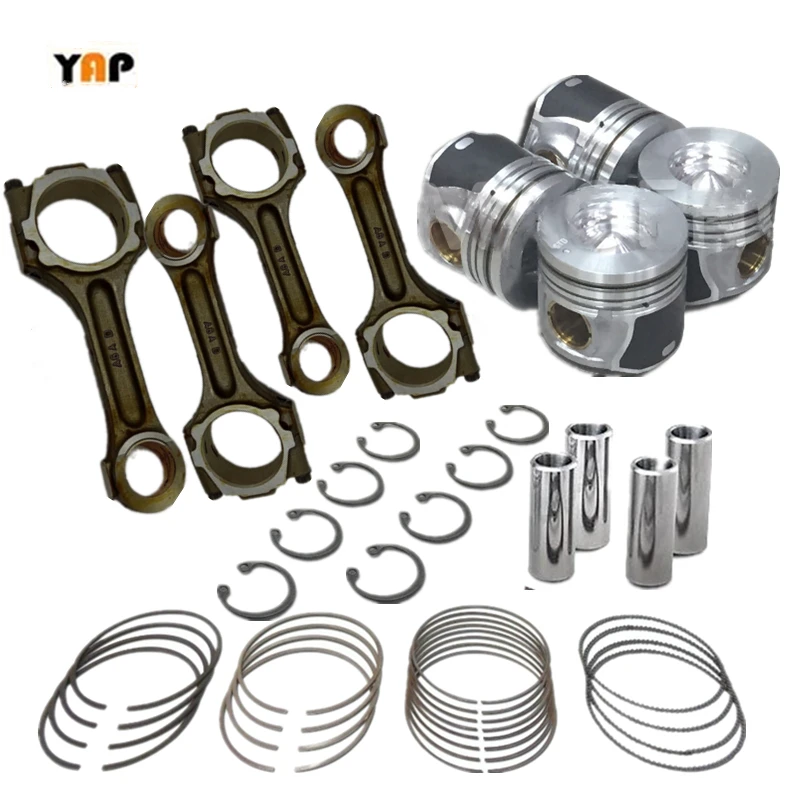 

D4EA STD Engine Piston,Piston Ring Set connecting rod FOR HYUNDAI SANTAFE TUCSON TRAJET 2.0L 2.0CRDI L4 16V 83MM 23410-27920