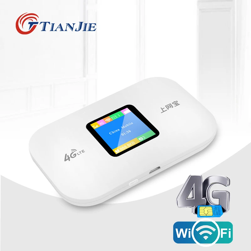 TIANJIE 4G LTE роутер Cat4 высокоскоростной Wi Fi модем карманная беспроводная точка