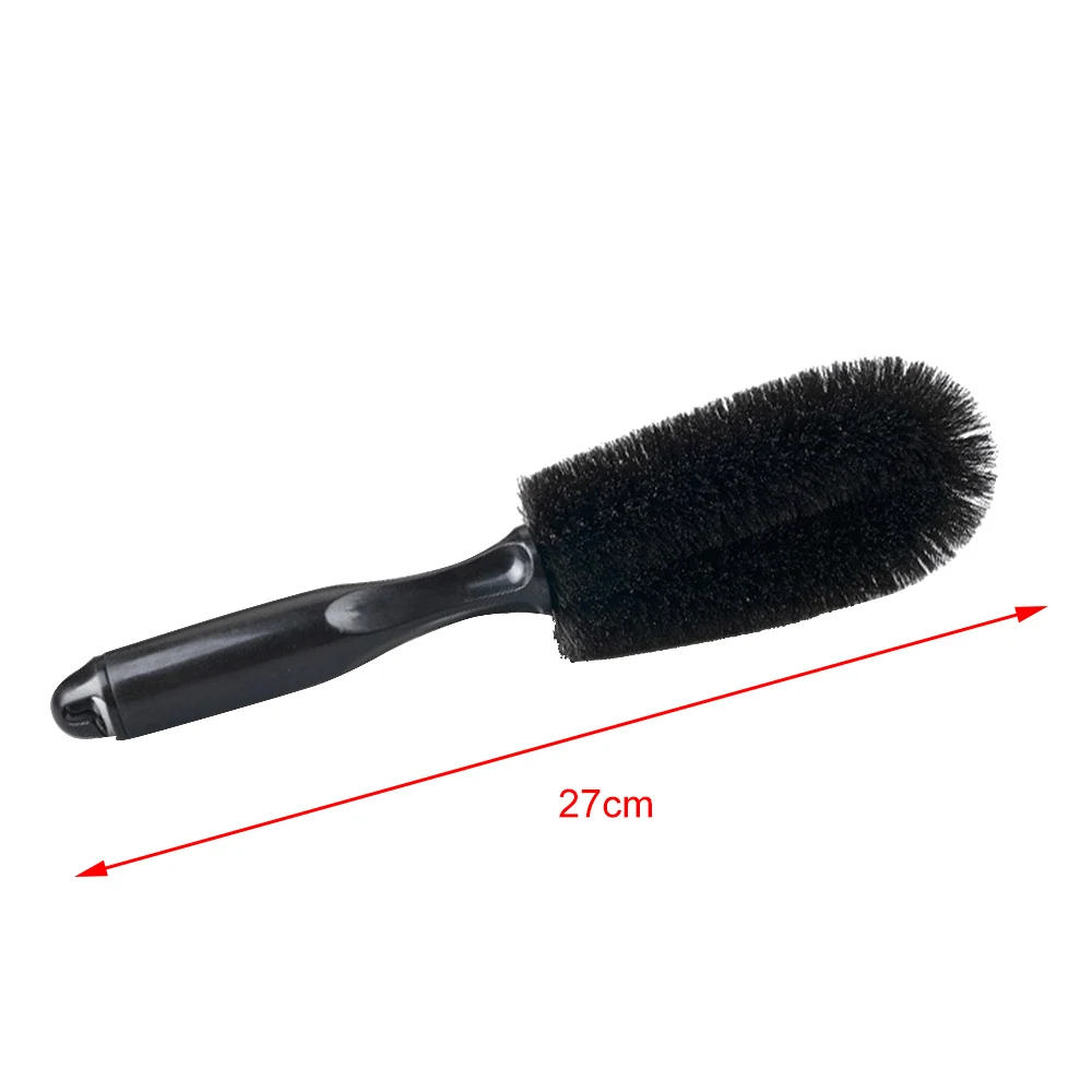 

1PC Car Truck Motorcycle Wheel Brush Tire Rim Washing Tool Vehicle Tyre Cleaning Brushes Black Auto Maintenance Care Car Accesso