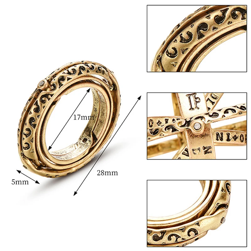 Унисекс набор украшений ожерелье кольцо хип хоп металлический шар