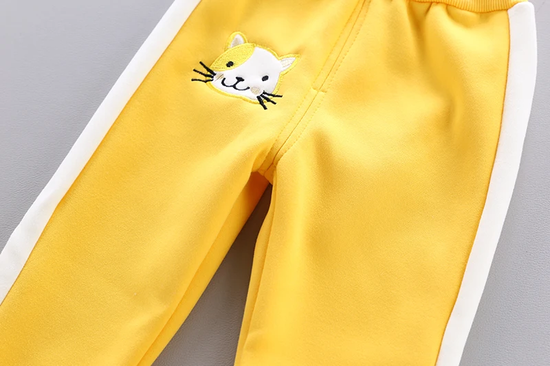 

3Pcs Baby Kids Winter Clothing Set Cute Cat Newborn Thick Warm Cotton-Padded Clothes for Boys Girls Hooded Vest+Tops+Pants