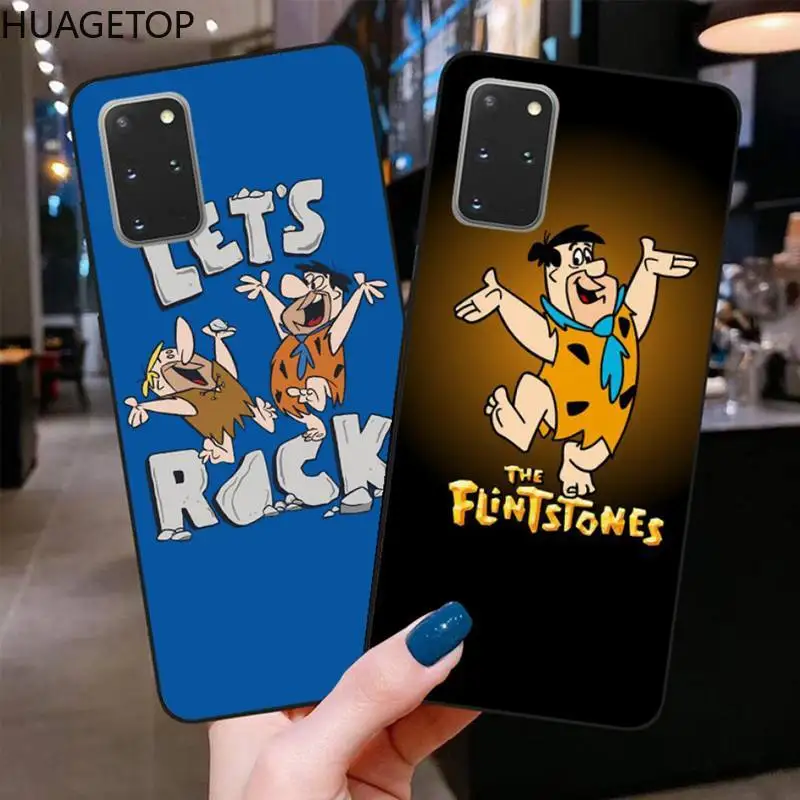 

Cute Cartoon Flintstones Phone Case for Samsung S20 plus Ultra S6 S7 edge S8 S9 plus S10 5G lite 2020