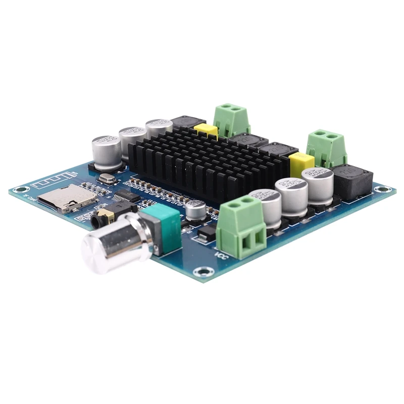 

XH-A105 Bluetooth 5.0 TDA7498 Wireless Digital Power Amplifier Stereo o Board 2X100W AMP Amplificador Support TF Card AUX