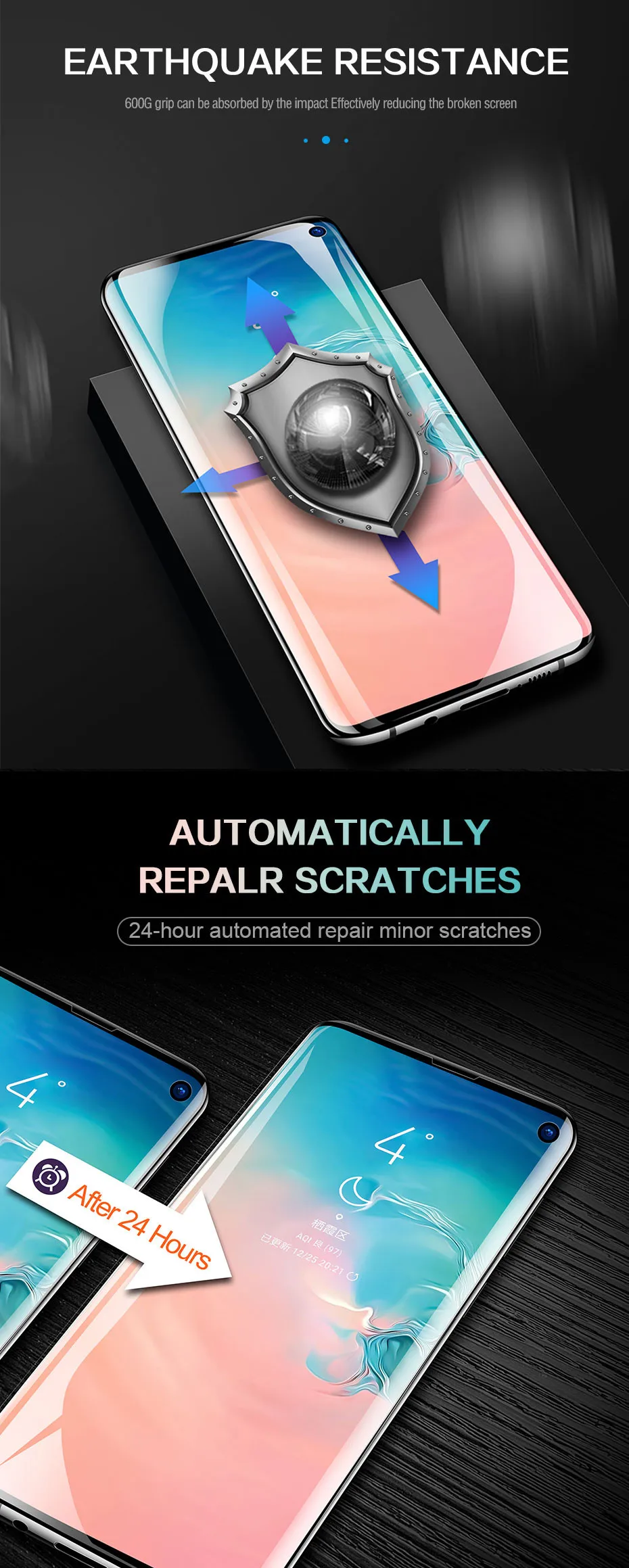100D Защита экрана для samsung Galaxy S10 S9 S8 Plus S10e Note 9 8 Гидрогелевая пленка для samsung Note10 10Plus S10 Lite мягкая пленка