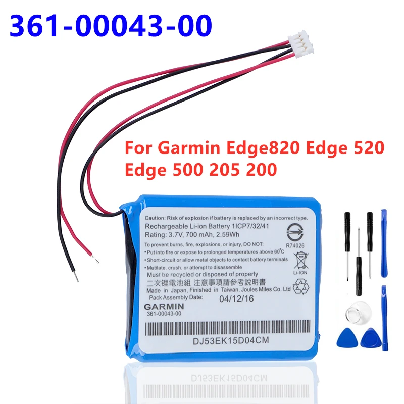 Аккумулятор для велокомпьютера Garmin Edge820 Edge 520 Plus 500 205 200 820 GPS 361-00043-00 | Мобильные