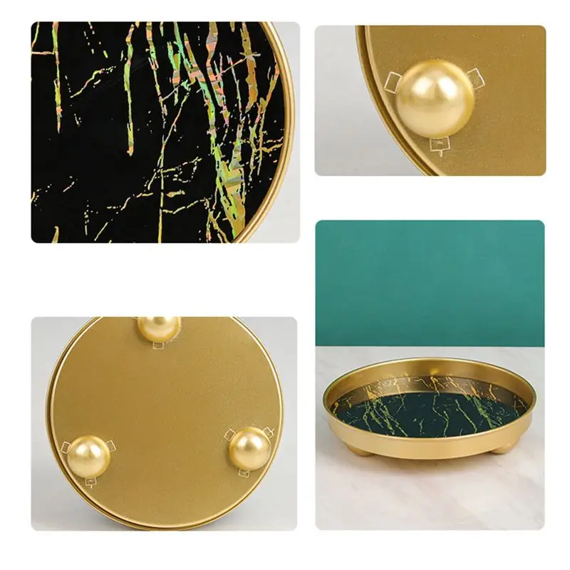 Светлый роскошный органайзер для хранения ювелирных изделий поднос снэков