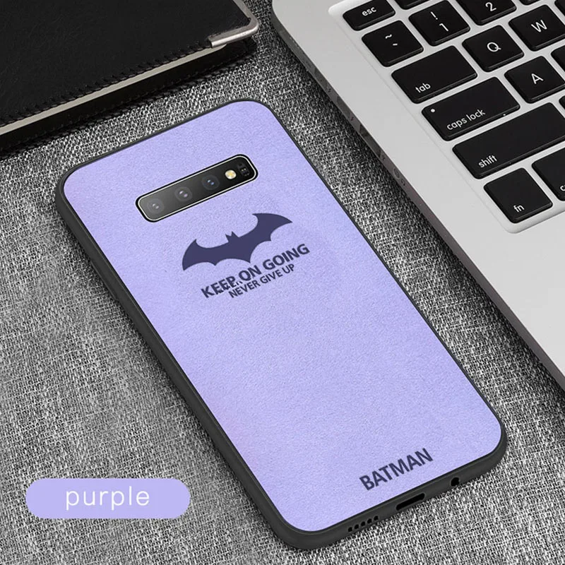 Design 8 Роскошные Бэтмен поворот Меховой чехол для телефона для samsung Galaxy S10 e 5G S9 S8 Plus Note 10 9 8 ультра-тонкий автомобильный кожаный защитный корпус - Цвет: Design 8