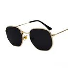 Очки солнцезащитные мужскиеженские в винтажном стиле, зеркальные классические ретро солнечные очки с квадратной металлической оправой, роскошные, лето 2021