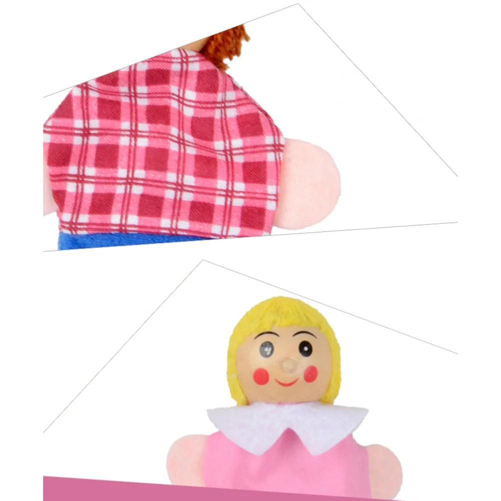 4 шт. кукла для рассказывания историй сказки Красная Шапочка пальцевые куклы