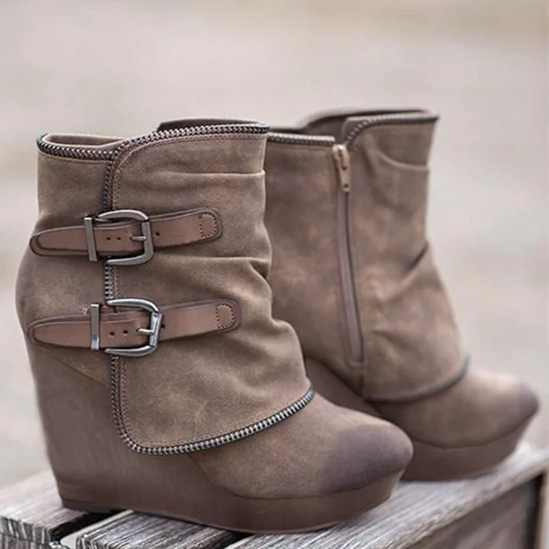 heel Women Platform Shoes Waterproof Women's Boots