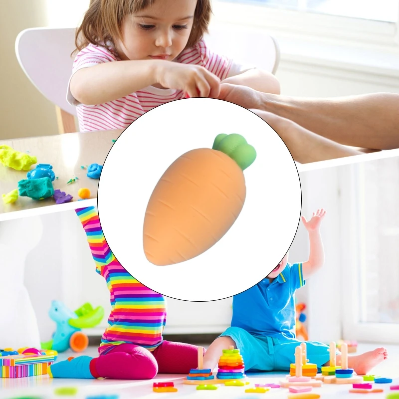Simulation Carrot Squeeze Fidget Sensory TPR Ball Interactive Dollhouse Accs Pinch Toy Soft Decompression Desktop Decor | Игрушки и