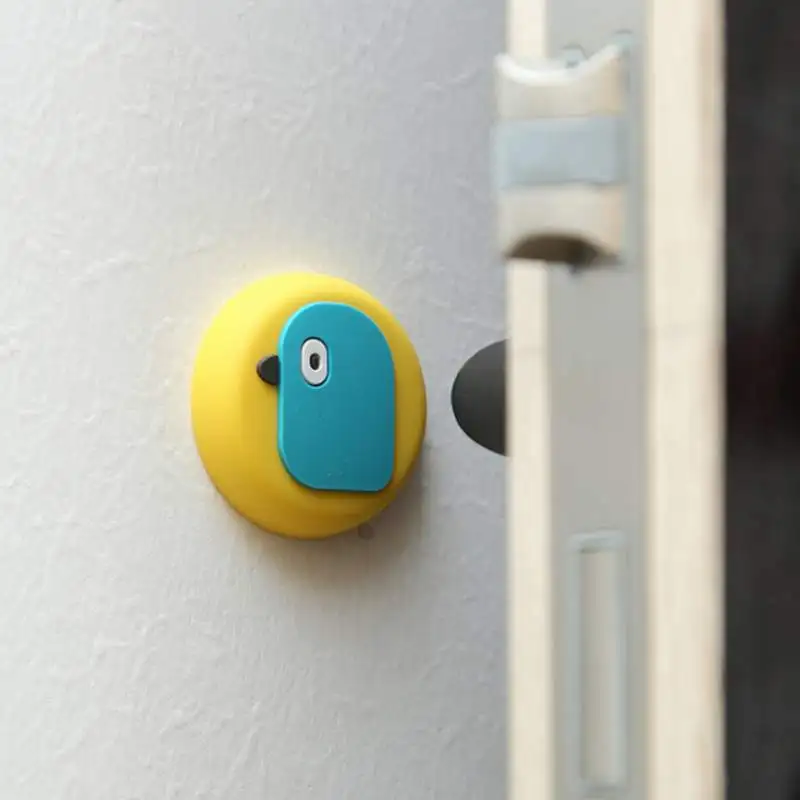 Силиконовый коврик настенные бамперы мультяшная ручка дверной ручки