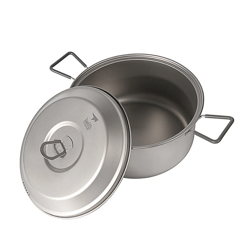 Keith Ti6018 титановая суповая кастрюля Ультралегкая посуда для кемпинга 2500