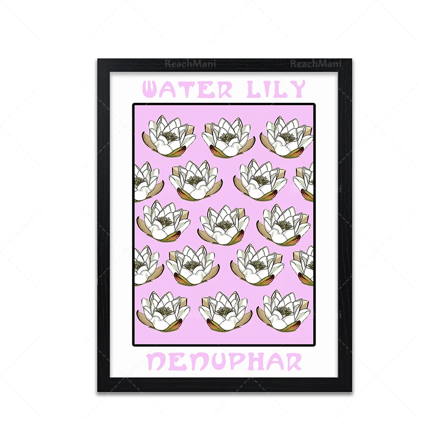 Художественная печать растений и цветов-Выставочный плакат