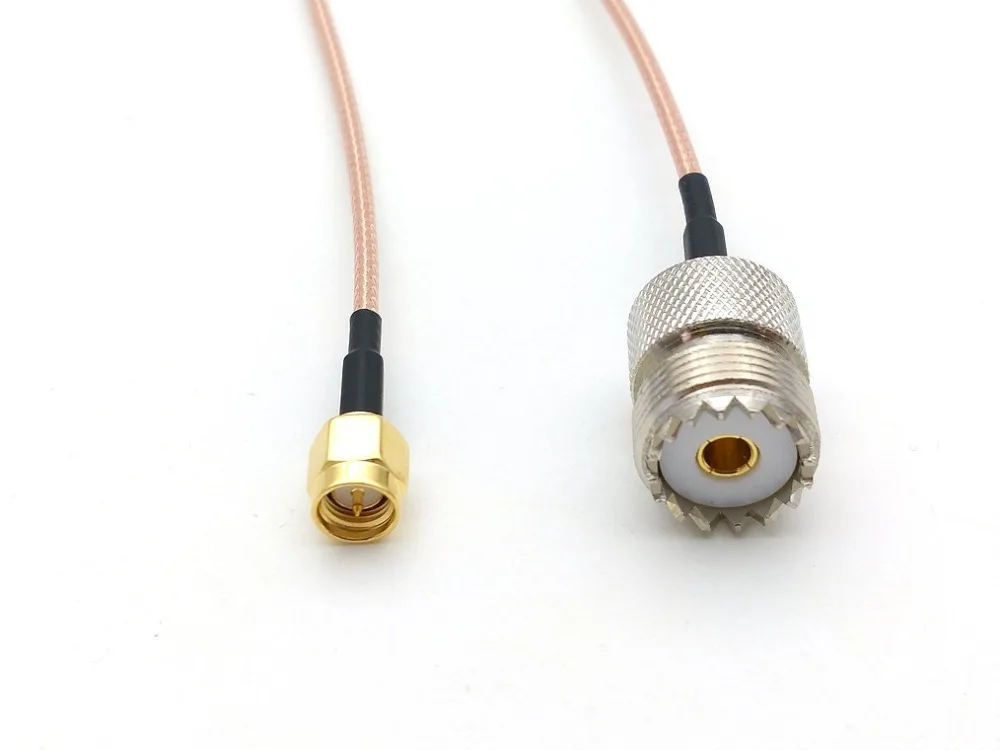 20 шт. UHF SO239 женский PL259 к SMA штекер обжимной RG316 кабель