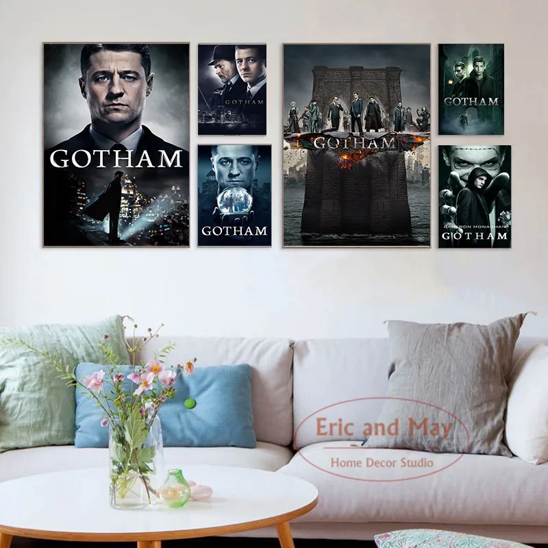 Постеры и принты холст Готэм ТВ-серия живопись настенные картины для гостиной