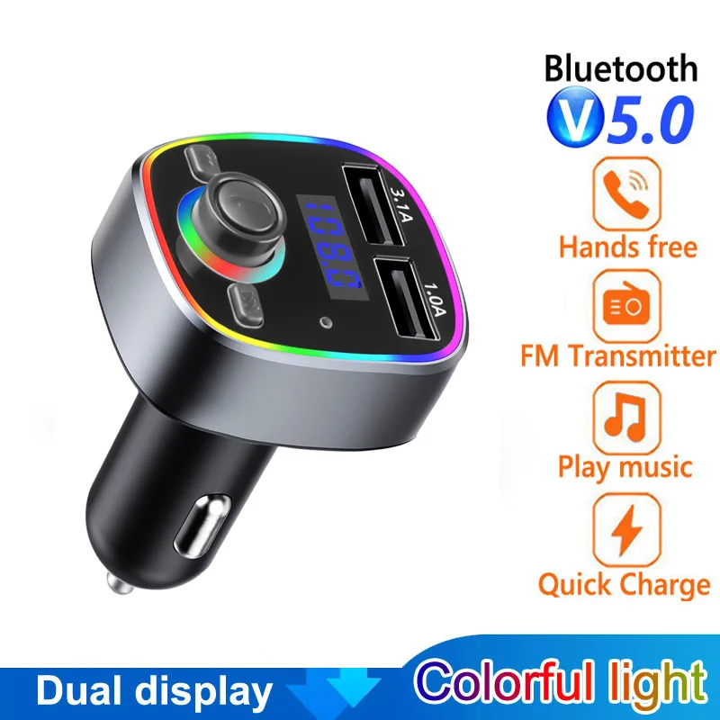 

Fm-трансмиттер с функцией Bluetooth 5,0 и 2 Usb-портами