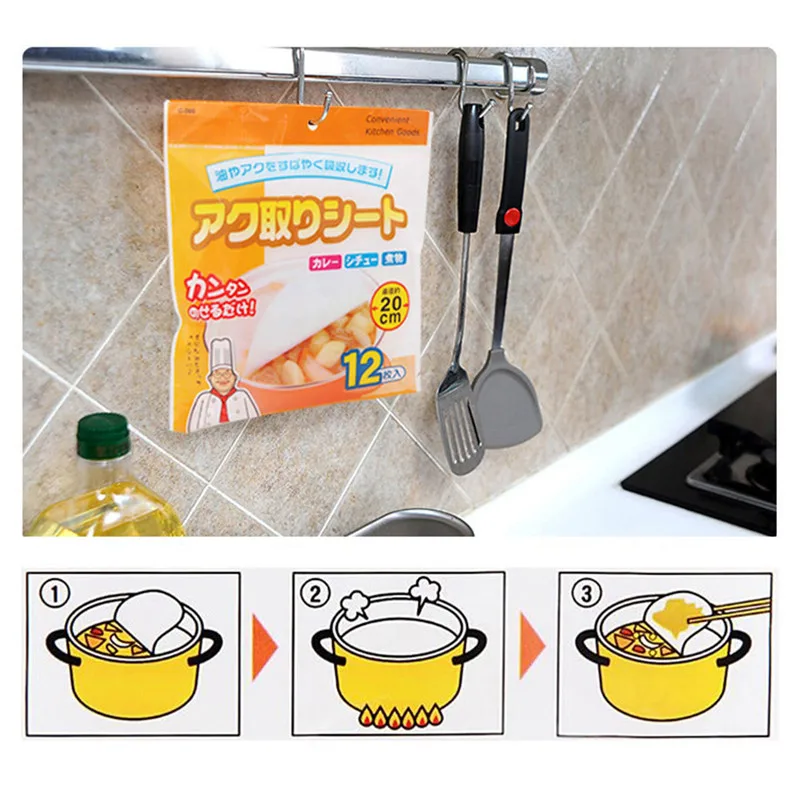 

Масляная абсорбирующая бумага для барбекю, 12 упаковок, семейная кухонная фильтровальная бумага для супа, выпечки масла, устойчивая к высоко...