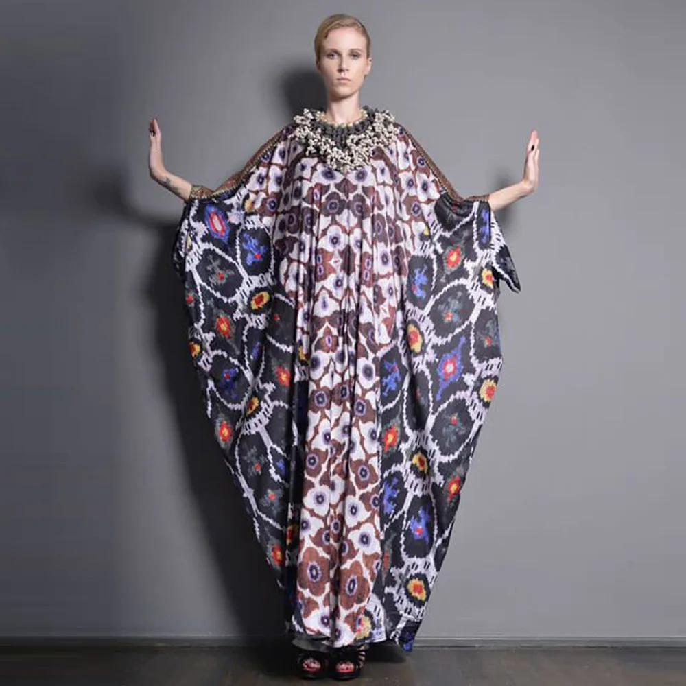 

Осенне-зимнее Новое Стильное женское платье, Ближний Восток, абайя, мусульманский халат Дубая, Европейское и американское исламское платье ...