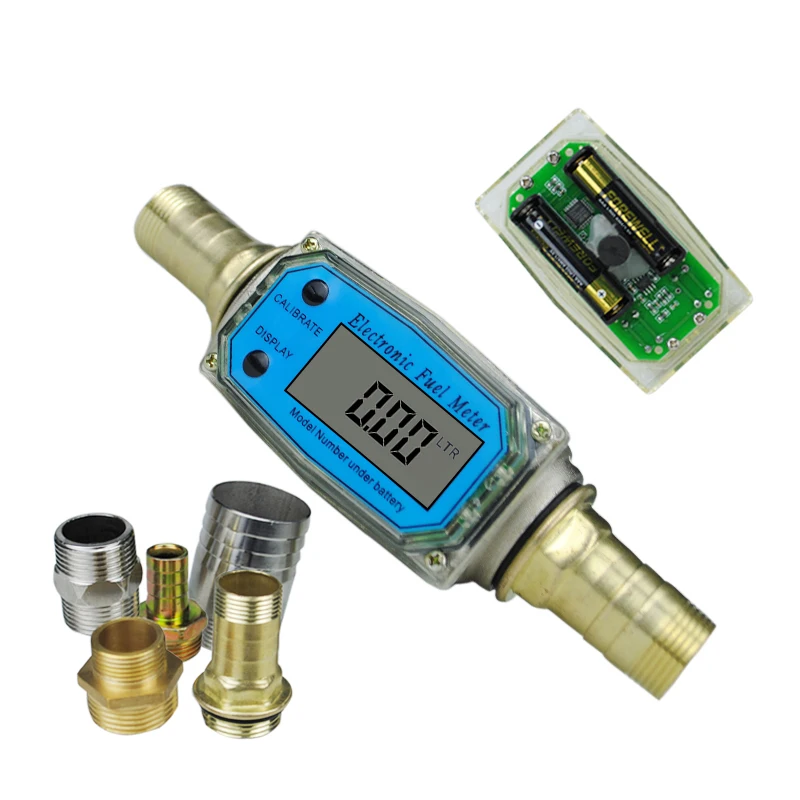 

Turbine Flowmeter Diesel Gasoline Methanol Liquid Flow Meter Electronic Digital Display Electronic Meter Fuel Gun Watch Core