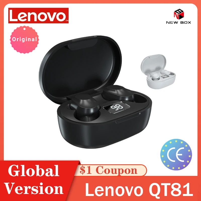 Оригинальные беспроводные наушники Lenovo XT91 QT81TWS Bluetooth 5 0 300 мА ч интеллектуальная