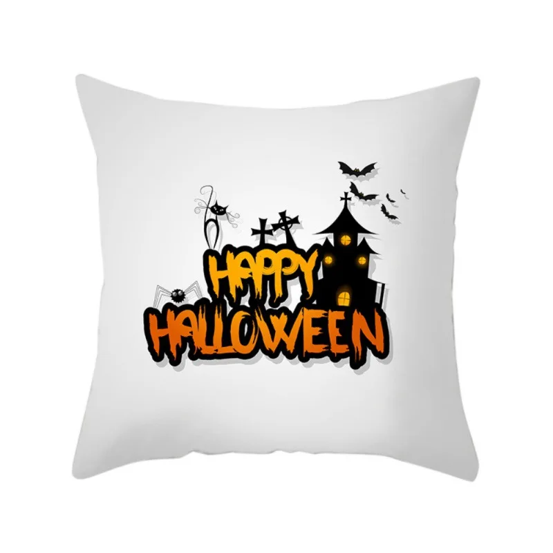 

Halloween pumpkin ghost castle and other design pattern pillowcase