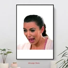 Плач Ким К, плачущее лицо, украшение для гостиной, Картина на холсте, настенное искусство, домашний офис, отель, квартиры, Deocor