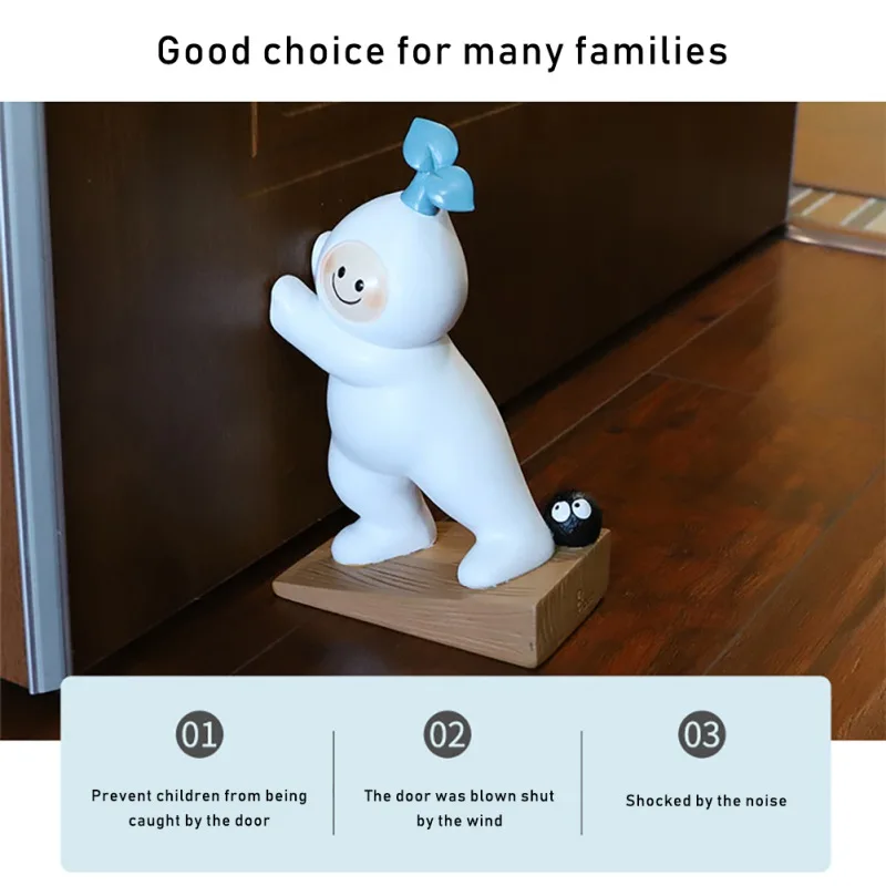 

Kitchen Tools Home Decor Wall Creative Door Block Anti-Collision Anti-Door Book Shutter Wedge Card Door Holder Table 2021 New