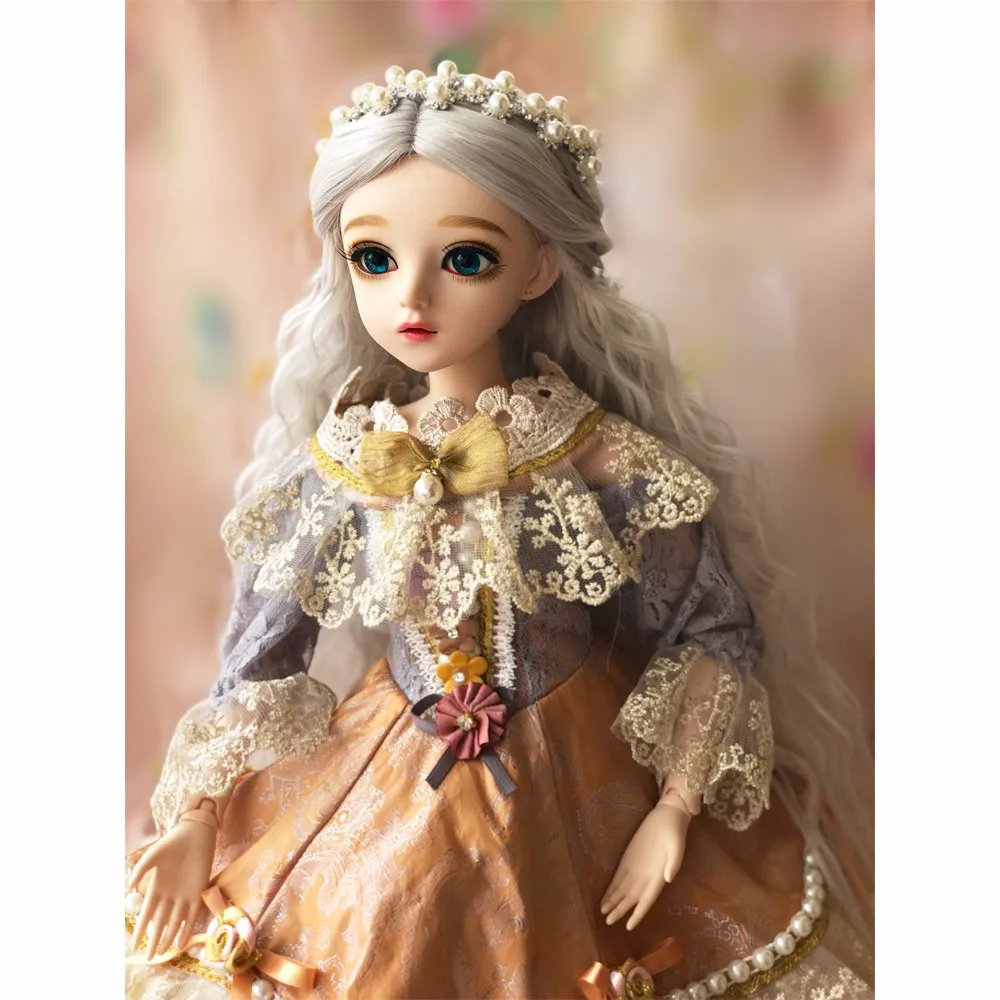 60 см BJD девушка куклы с платьем парики обувь макияж большие глаза ручной работы красивые игрушки 1/3 силиконовая кукла шарнир Кукла реборн девушки