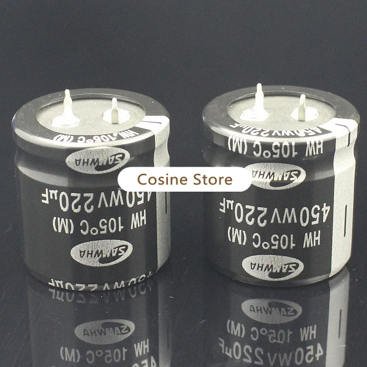 4 шт./лот электролитический конденсатор SAMWHA 220 мкФ 450V HZ Series 30X30mm 450V220UF | Электронные