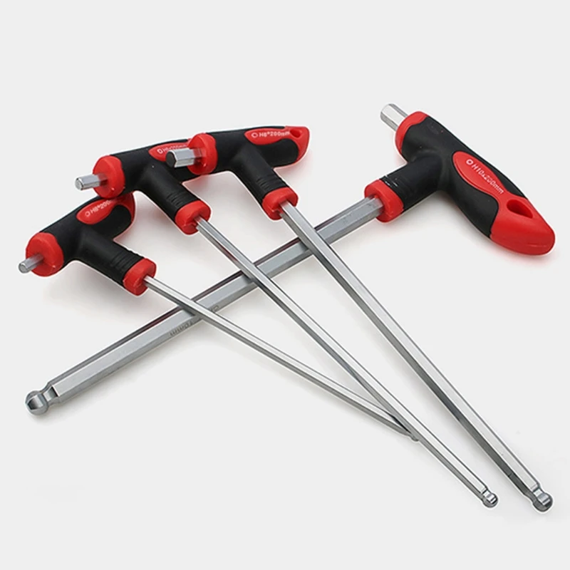 

B9HF T-thru Handle Set, 8-piece T-shaped Ball End Hexagonal Wrench T-shaped Ball End Hexagonal Wrench for Auto Repair