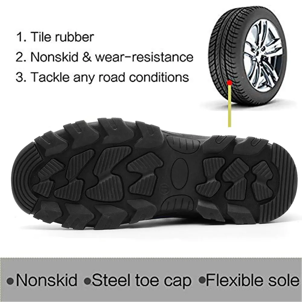 Рабочая обувь SUADEX S1P для мужчин и женщин защитные рабочие ботинки со стальным