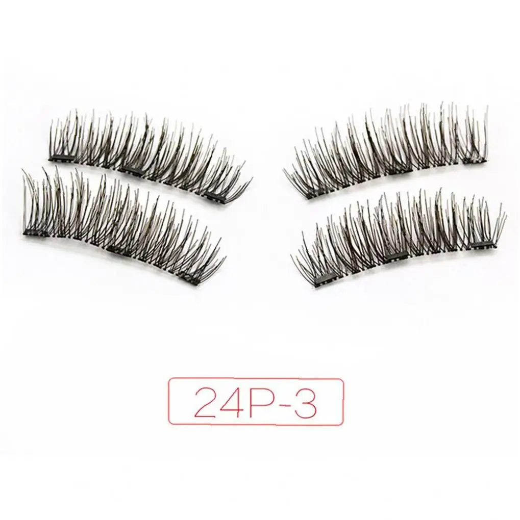 1 Набор Магнитных накладных ресниц ультра тонкие 3d волокна многоразовые лучшие