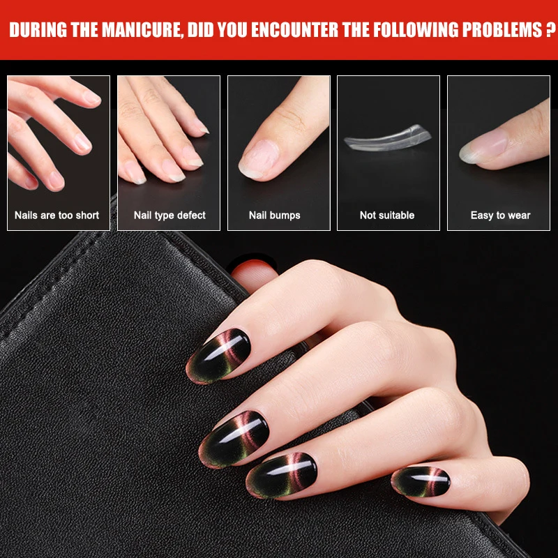 Маникюрные накладки для ногтей 10 размеров 100 шт. французский гроб накладные ногти