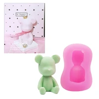 bear silicone mold non stick fondant candy molds baking tools for chocolate cake decoration cw