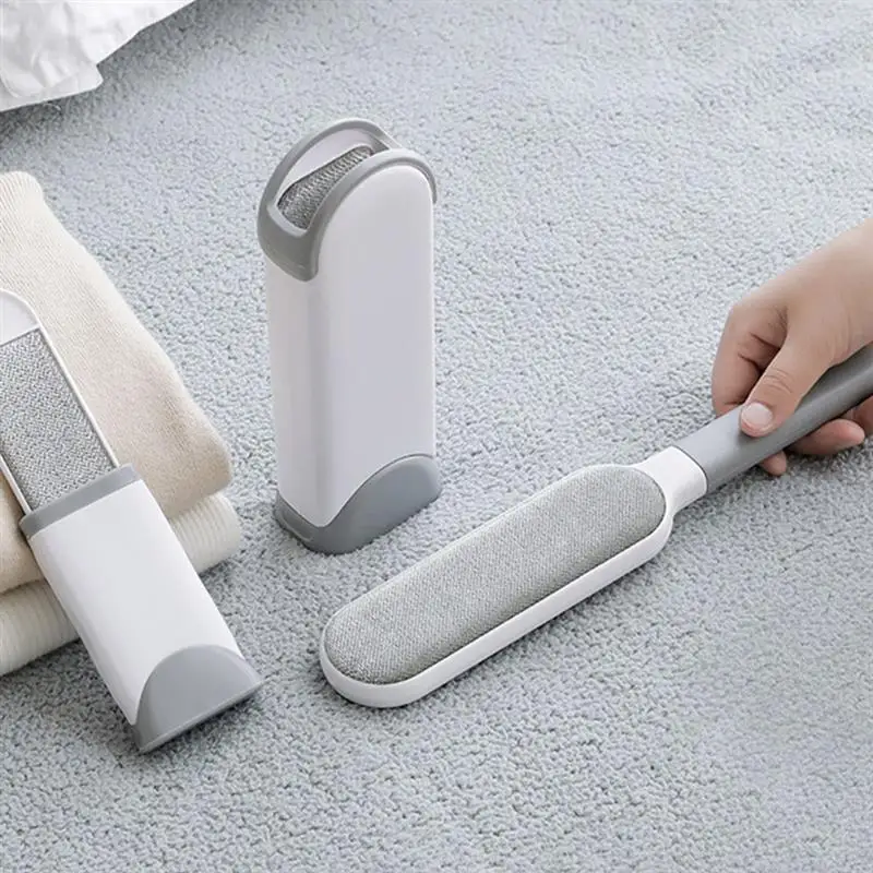 

Pet Dogs Cats Hair Brush Reusable Double-Sided Hair Removal Brush Portable Dust Removal Sofa Clothes Cleaning Flannel Brush