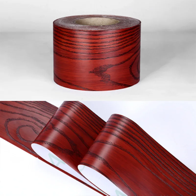 Wood 8603 DIY самоклеящаяся напольная контактная бумага деревянный стиль окантовочная линия наклейка Водонепроницаемая виниловая линия талии настенная бумага домашний декор - Цвет: Wood 8603