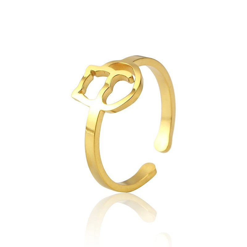 RIR милое кольцо с котенком ручной работы в форме котенка регулируемое кольцом Crazy