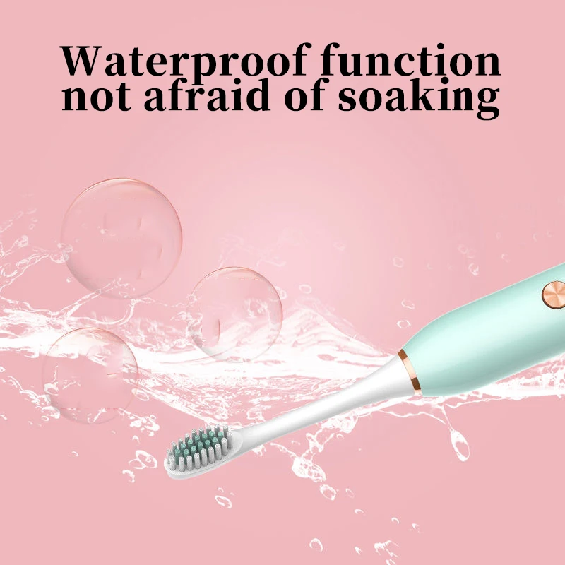 Electric Toothbrush Rechargeable Sonic 5Mode Travel with Brush Head Gift Intelligent home health | Бытовая техника