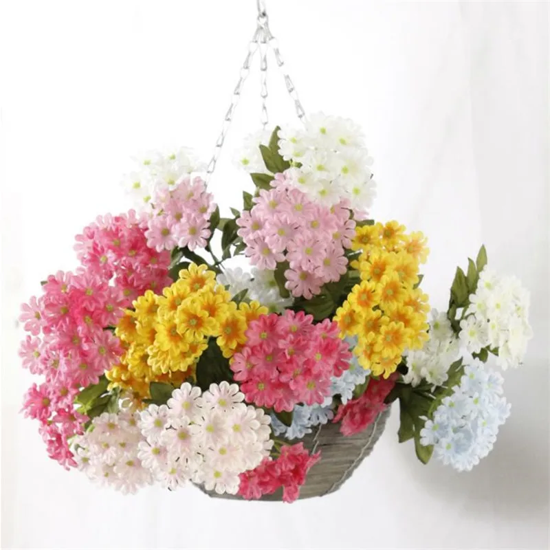 Искусственная Весенняя Маргаритка 10 шт. (3 стебля/шт.) имитация хризантемы длиной